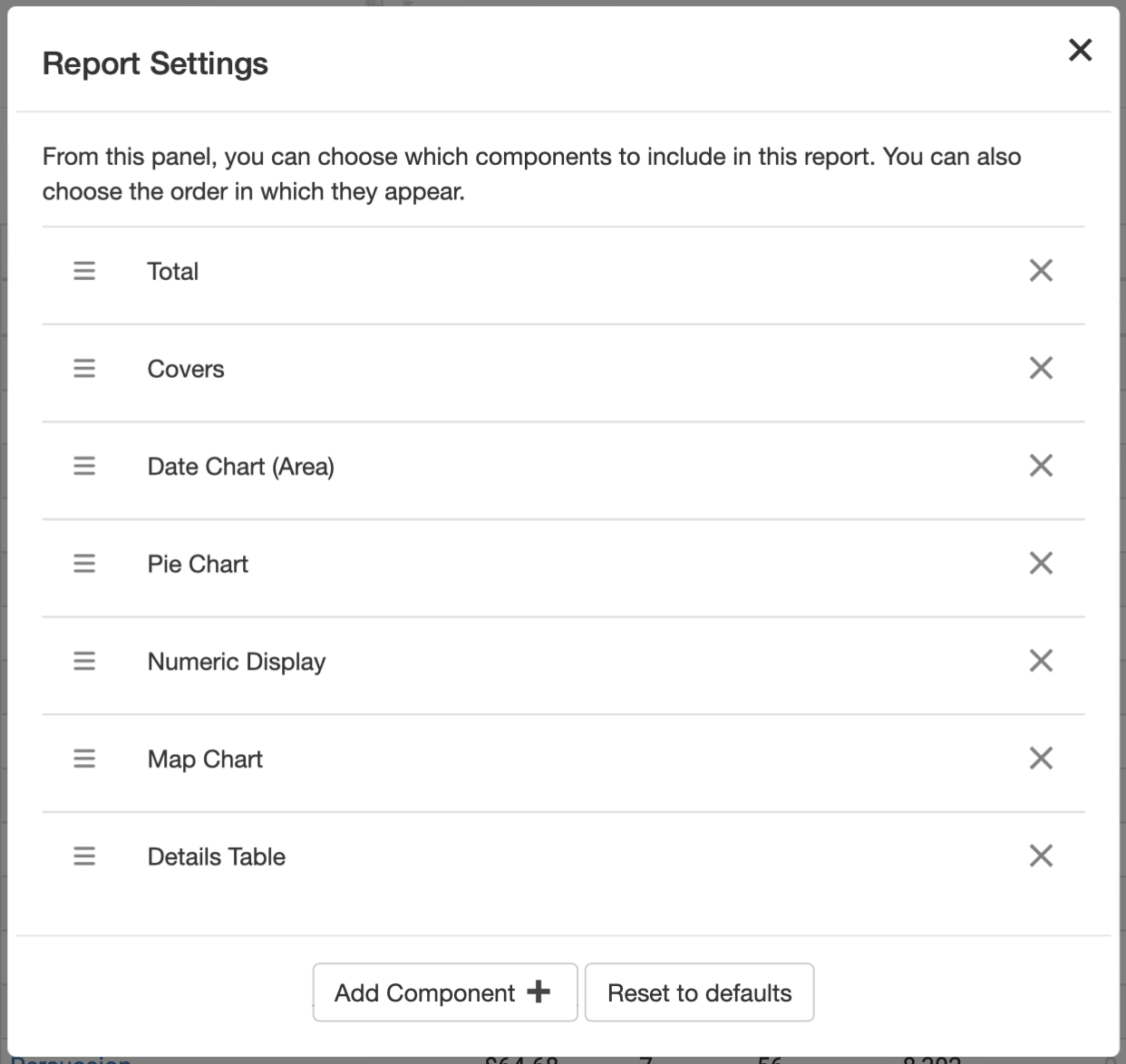 Customize Report